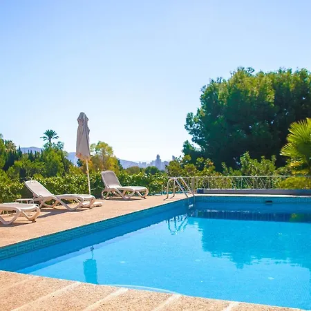 Villa Altozano With Pool, Barbeque, Large Garden, And Fantastic Sea Views Benidorm Exterior foto